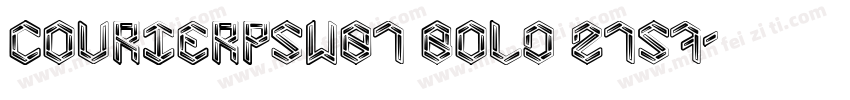CourierPSW01 Bold 2157字体转换